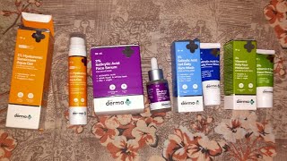 The Derma coproducts review facewash serum Sunscreen Vitamin E mosturizer😍✌️thedermacoindia [upl. by Aerdua265]