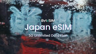 Japan 5G Unlimited Data– ByteSIM eSIM for Travelers esim japan japantravel [upl. by Dee187]