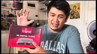 HOW TO SET UP CIGNAL HD DIGITAL TV BOX  UNBOXING AND TUTORIAL ON HOW TO CONNECT CIGNAL DIGITAL TV [upl. by Nakeber]