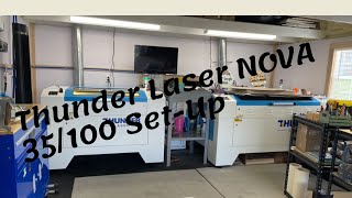 Thunder Laser NOVA 35100 Installation and Setup [upl. by Loma]