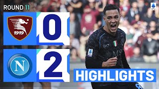 SALERNITANANAPOLI 02  HIGHLIGHTS  Champions back to winning ways  Serie A 202324 [upl. by Tallu449]