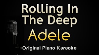 Rolling in The Deep  Adele Karaoke Songs With Lyrics  Original Key [upl. by Irme]