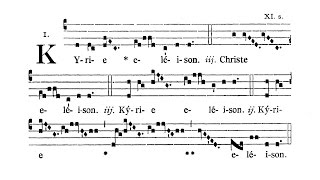 Missa XIII Stelliferi Conditor orbis  In Festis Semiduplicibus 2  Kyrie [upl. by Johnathon]