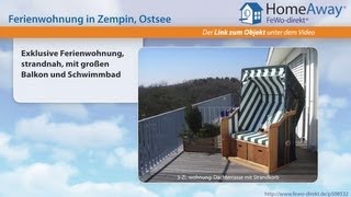 Usedom Exklusive Ferienwohnung strandnah mit großen Balkon und  FeWodirektde Video [upl. by Rudolfo]