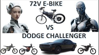 72V Ebike Vs Dodge Challenger 😎 😮 🔥 60 mph [upl. by Banks]