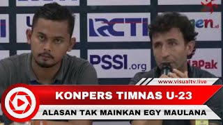 Luis Milla Ungkap Alasan Tidak Memainkan Egy Maulana Vikri di PSSI Anniversary Cup 2018 [upl. by Arua685]