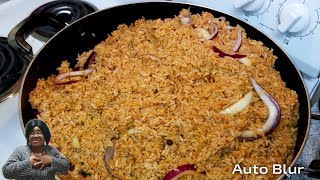 NIGERIAN JOLLOF RICE RECIPE [upl. by Maxfield175]