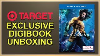 Aquaman Target Exclusive Lenticular Bluray Digibook Unboxing [upl. by Acyre]