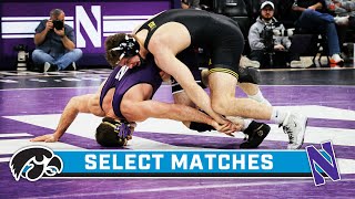 Select Matches Iowa at Northwestern  Big Ten Wrestling  Jan 28 2024 [upl. by Hadwyn]