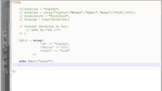 Phpde Diziler Bölüm 1  Ders 15 [upl. by Enad]