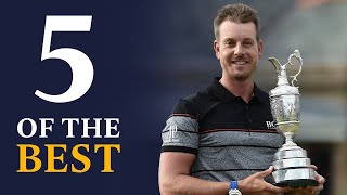 Henrik Stenson  Five Of The BEST Shots  The Open Championship 2016 [upl. by Ardnaeed]