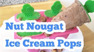 Nut Nougat  Ice Cream Pops  Recipe [upl. by Byram]