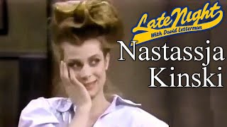 Nastassja Kinski on Late Night with David Letterman 1982 [upl. by Syxela81]