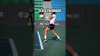 Nikoloz’s Crazy forehand winner atp tennis tennistournament tenniscourt [upl. by Enilav116]