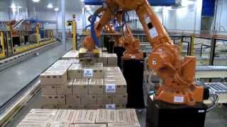 ABB Robotics  Palletizing Cartons [upl. by Idona]