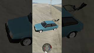 Lada Samara Russian Car Top Speed Crash shorts beamngdrive [upl. by Atteuqcaj]