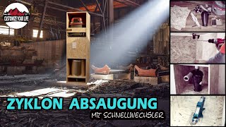 Absauganlage für Werkstatt selber bauen  Zyklon Fliehkraftabscheider [upl. by Lonnard83]