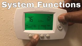 How To Setup amp Program Honeywell Smart Thermostat System Functions WiFi RTH6500WF or RTH6580WF [upl. by Janek]