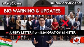 Canada Big Announcement 🇨🇦 quotAngry Letterquot from Immigration Minister [upl. by Lucchesi]