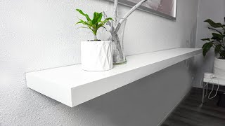 How To Install Floating Shelves  Easy DIY IKEA Floating Shelves Install [upl. by Ewold]