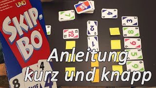 Schnelle Spielanleitung für SkipBo einfach erklärt mit Musterspielrunde [upl. by Attenoj]