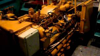 Caterpillar 3412 marine engine noise [upl. by Yenahteb]