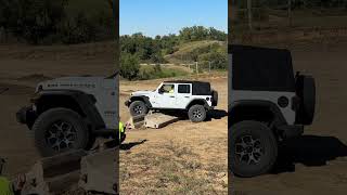 Jeep Gets Turtled on Jersey Barriers [upl. by Sorvats669]