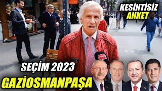 GAZİOSMANPAŞA OLAY   KESİNTİSİZ Cumhurbaşkanlığı Sayaçlı Seçim Anketi  Sokak Röportajları 2023 [upl. by Yvonner]