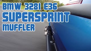 BMW 328i E36 Supersprint rear muffler [upl. by Haisej461]