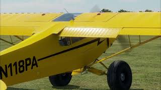 New Manual Flaps on Piper Super Cub  XPlane 121 [upl. by Tifanie]