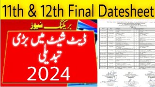 Date sheet 1st year 2nd year 2024  date sheet 2024 [upl. by Treble]