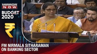 FM Nirmala Sitharaman says Common mans deposits is absolutely safe  Union Budget 202021 [upl. by Acirdna]