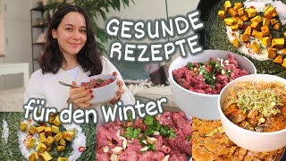 GESUNDE REZEPTE für den WINTER  Einfache Ideen zum Mittagessen vegetarisch amp vegan [upl. by Roanne878]