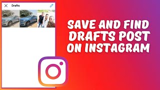 How to save draft on Instagram 2023 [upl. by Bordiuk]