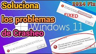 SOLUCIONA LOS CRASHEOS DE PROGRAMAS Y JUEGOS EN CUALQUIER WINDOWS 2024 [upl. by Serolod174]