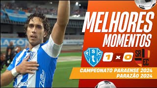 Paysandu vs Santa Rosa  Melhores Momentos  1ª Rodada  Campeonato Paraense 2024  Parazão 2024 [upl. by Ahsla7]