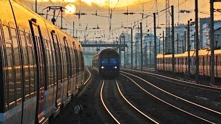 Amazing Time lapse Paris Railway  低速度撮影パリの電車 St Lazare ↔ Pont Cardinet ↔ Clichy Levallois [upl. by Lawtun]