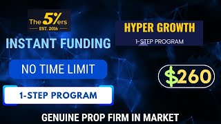 The 5ers Prop Firm II Hyper Growth Challenge 5ER II Best Prop Firm 2023 II 1 Step Challenge [upl. by Orimlede]