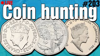 50p Coin Hunting  Live 203 [upl. by Aciras897]