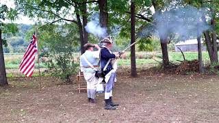 25th Continental Regiment Demonstration  Thomas Smith House Agawam Massachusetts [upl. by Dorcas]