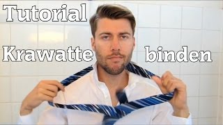 KRAWATTE BINDEN  Tutorial  Wie bindet man eine Krawatte  Schnell amp Einfach [upl. by Helban]