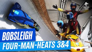 Bobsleigh  FourMan Heat 3 amp 4  Full Replay  Beijing2022 [upl. by Neiluj]