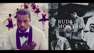 BUDS MONTAGE  Kanye West x 舐達麻 MASHUP [upl. by Diskin]