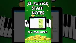 Grand Staff Level 1 St Patrick Day Themed  Cascade Method Boom Cards [upl. by Ilyssa]