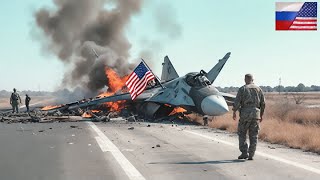 Just Now American F16 Squadron Shot Down by MiG29S Jet While Entering Russian Territory [upl. by Ynnob]