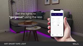 Discover the benefits of TCP Smart WiFi strip light 5 meters Dimmable RGB  Screwfix [upl. by Lyrem]