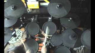 Millenium MPS600  Alesis Trigger IO with additional cymbal pads [upl. by Airdnat876]