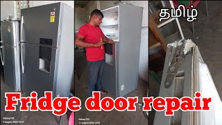 fridge door repair fridge door not closing properlyworkshoptamil [upl. by Sinnard151]