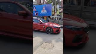 Beautiful Motegi Red BMW M8 in Chennai India bmw m8 bmwm8 india motegired chennai [upl. by Darryn97]