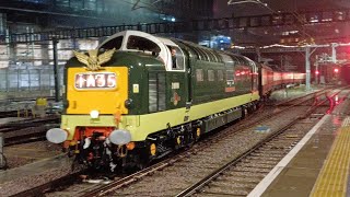 Deltic D9000 Royal Scots Grey returns to London Kings Cross [upl. by Ring]